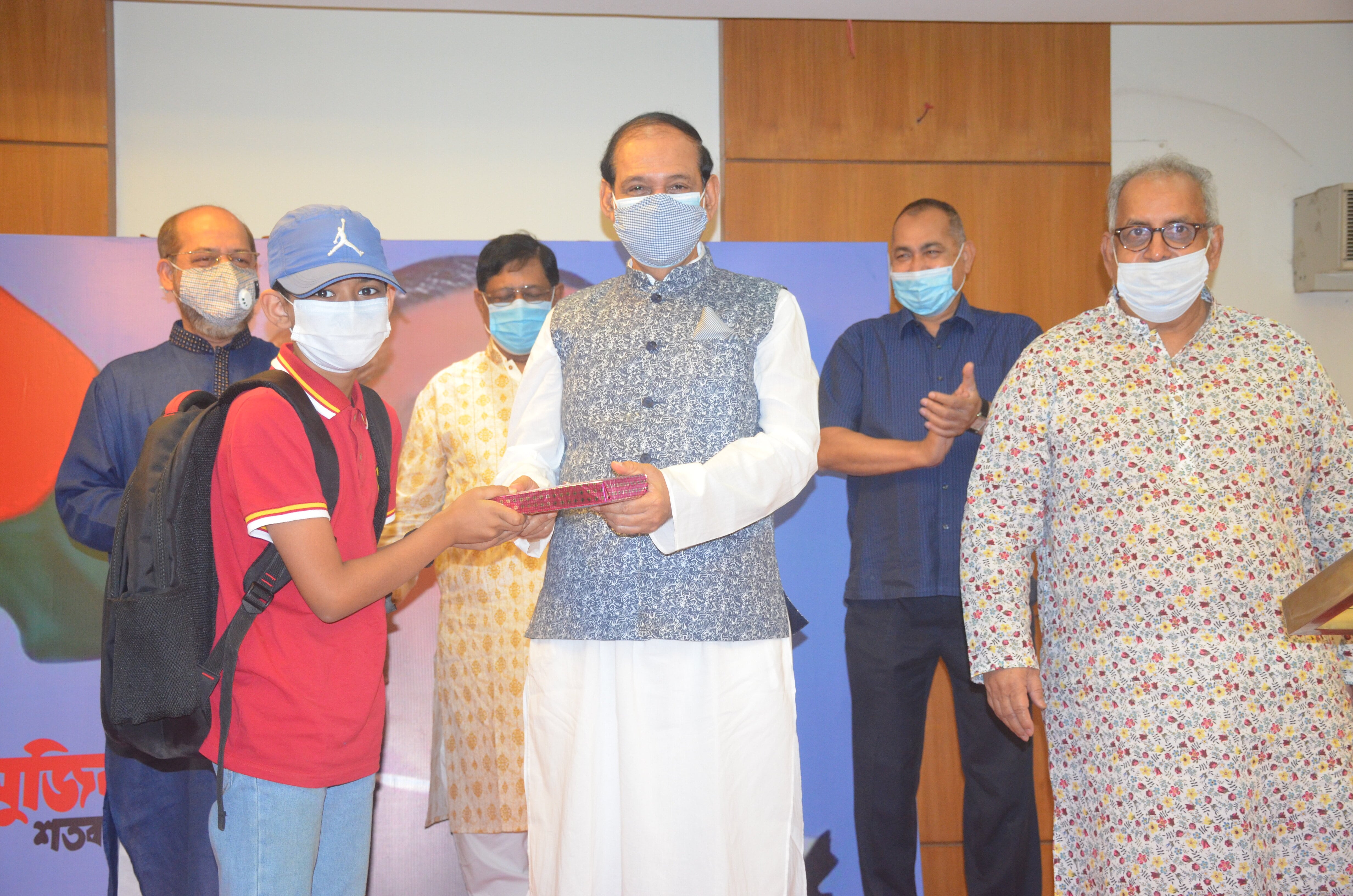 Receiving Award from the President DOHS Banani Parishad.